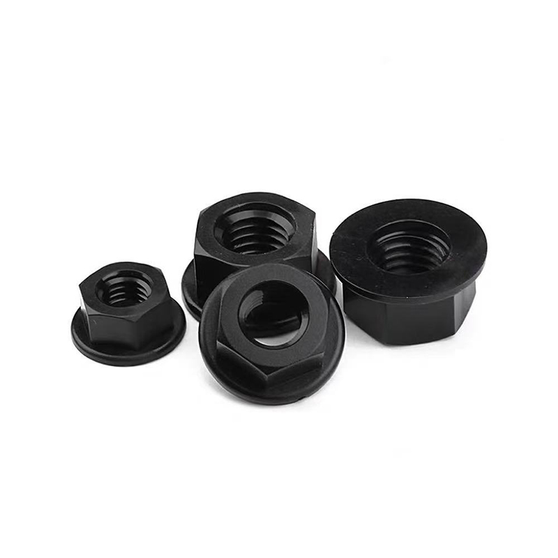 Nylon hexagonal mutter fläns hex mutter nylon mutter elektriska tillbehör