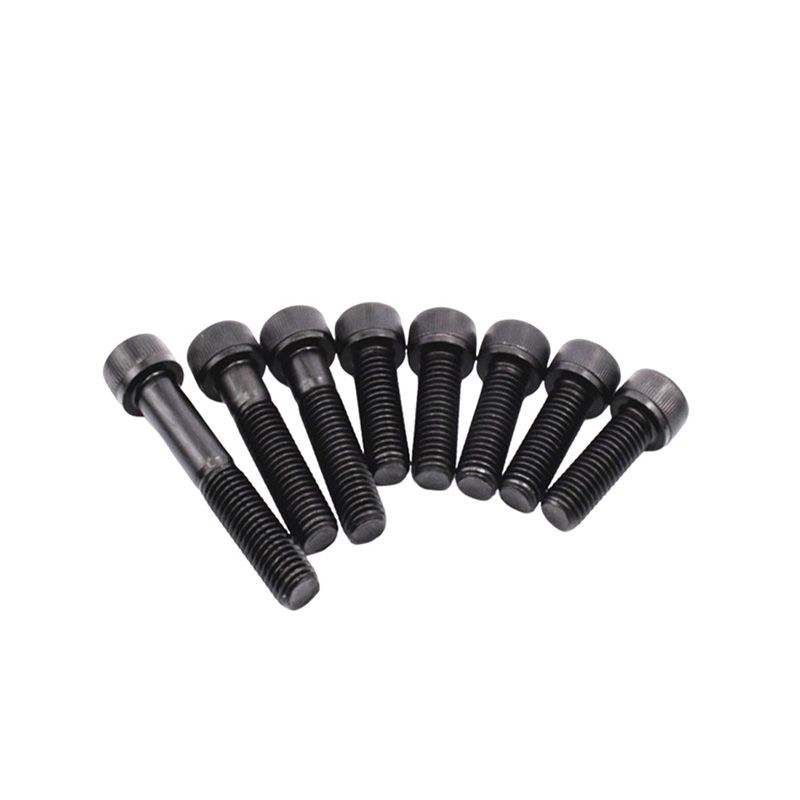 A2 70 svart rostfritt stål hexagonal socket skruv