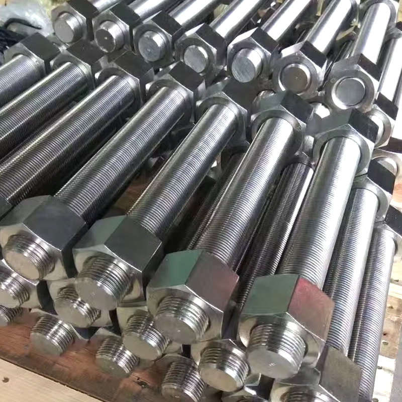 M27*300 PTFE Blå / Dacromet Coated ASTM A320 L7 helgängade stavar M27*300 PTFE Blå / Dacromet Coated ASTM A320 L7 helgängade stavar